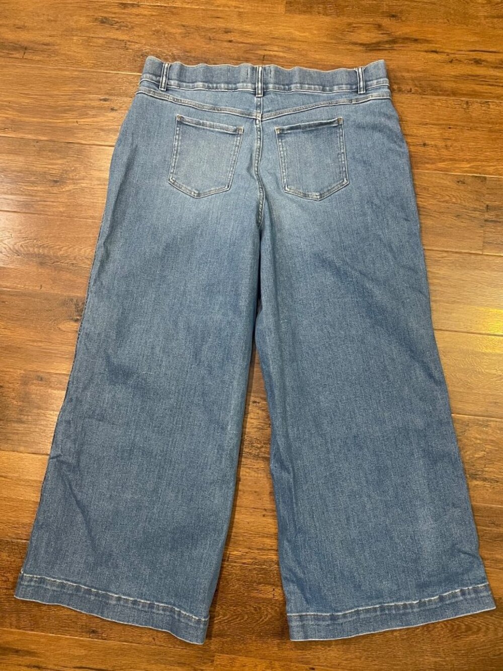Spanx Jeans Pull On Wide Leg Sz 3X - Picture 5 of 10
